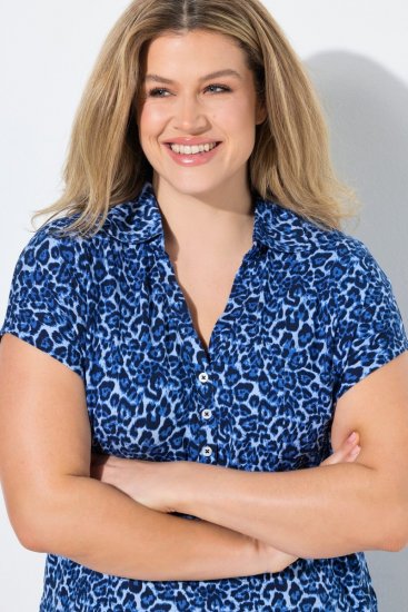 Ulla Popken 849144 Dyreprintet pyjamas Mørkeblå - Pyjama/Loungewear - 