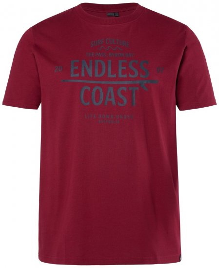 Men+ 448 T-shirt Endless Coast Kobberbrun - T-shirts - T-shirts i store størrelser - 2XL-14XL