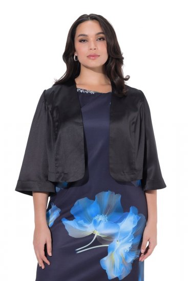 Ulla Popken 849457 Bolero Sort - Jakker - Dame jakker i store størrelser