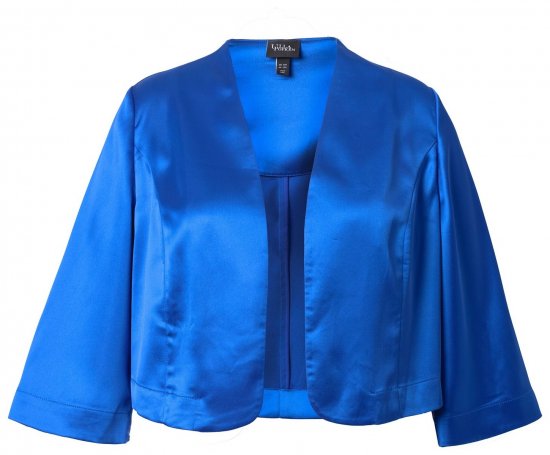 Ulla Popken 849457 Bolero Kongeblå - Jakker - Dame jakker i store størrelser