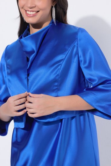 Ulla Popken 849457 Bolero Kongeblå - Jakker - Dame jakker i store størrelser