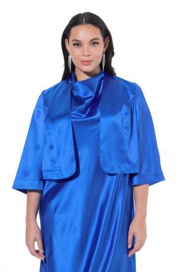 Ulla Popken 849457 Bolero Kongeblå - Jakker - Dame jakker i store størrelser