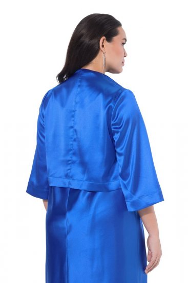 Ulla Popken 849457 Bolero Kongeblå - Jakker - Dame jakker i store størrelser