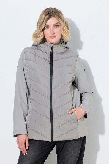 Ulla Popken 849472 Quiltet jakke Grå - Jakker - Dame jakker i store størrelser