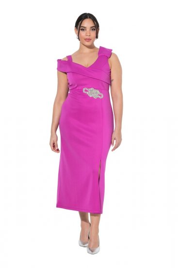 Ulla Popken 849508 Aftenkjole Lilla - Aftenkjoler - Festkjoler i plus size