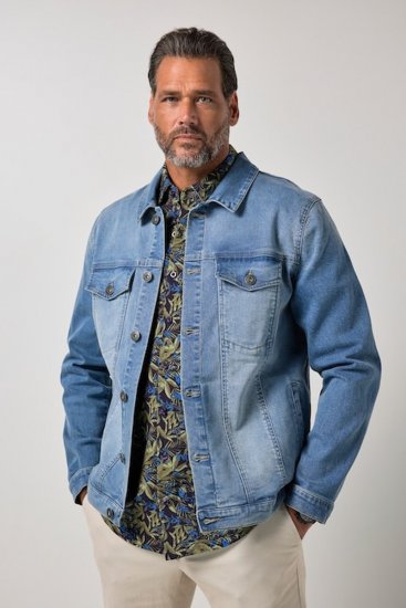 JP1880 849703 Denimjakke med mange lommer Indigoblå - Jakker - Jakker i store størrelser, 2XL- 12XL
