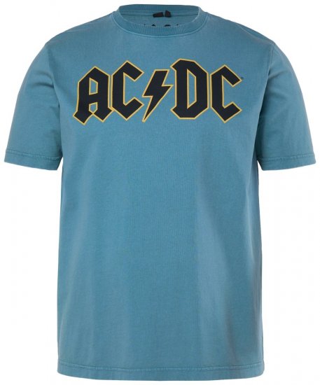 JP1880 849790 AC/DC Classic Logo T-shirt Turkisblå - Band T-shirts - Band T-shirts til mænd