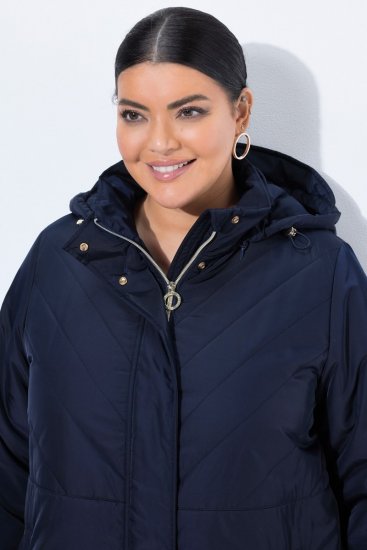 Ulla Popken 849908 Regnjakke Mørkeblå - Jakker - Dame jakker i store størrelser