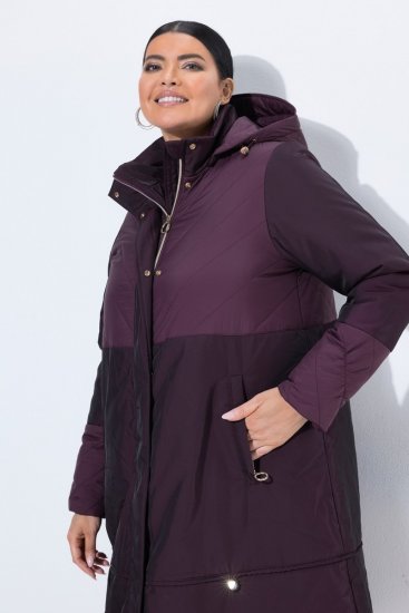 Ulla Popken 849908 Regnjakke Vinrød - Jakker - Dame jakker i store størrelser
