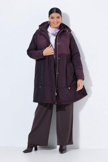 Ulla Popken 849908 Regnjakke Vinrød - Jakker - Dame jakker i store størrelser