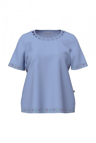 Ulla Popken 850045 Kortærmet pyjamas Lyseblå - Pyjama/Loungewear - 