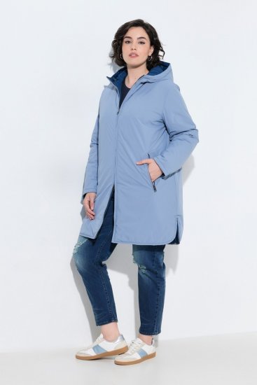 Ulla Popken 850361 Funktionsjakke Denimblå - Jakker - Dame jakker i store størrelser