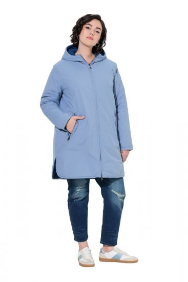 Ulla Popken 850361 Funktionsjakke Denimblå - Jakker - Dame jakker i store størrelser