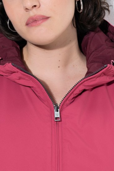 Ulla Popken 850361 HYPRAR vendbar funktionsjakke Lyserosa - Jakker - Dame jakker i store størrelser