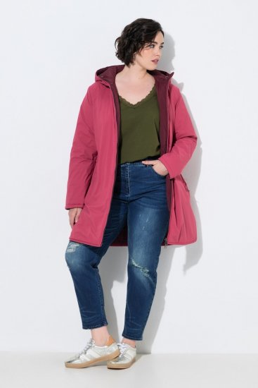 Ulla Popken 850361 HYPRAR vendbar funktionsjakke Lyserosa - Jakker - Dame jakker i store størrelser