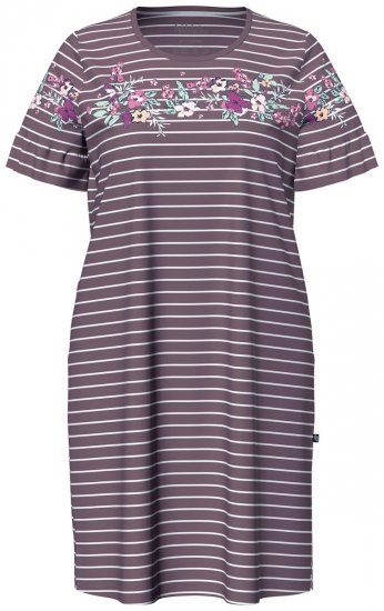 Ulla Popken 850401 Blomstret natkjole Brun - Natkjoler - 