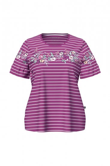 Ulla Popken 850403 Blomstret pyjamas Violet - Pyjama/Loungewear - 