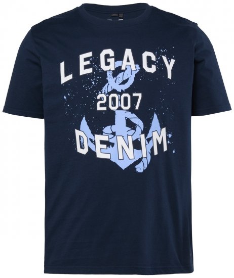 Men+ 440 T-shirt Legacy Denim Mørkeblå - T-shirts - T-shirts i store størrelser - 2XL-14XL