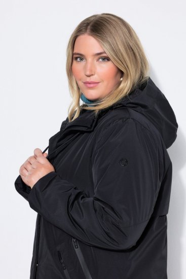 Ulla Popken 850774 Funktionsfrakke Sort - Frakker - Frakker i store størrelser