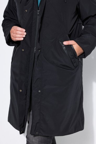 Ulla Popken 850774 Funktionsfrakke Sort - Frakker - Frakker i store størrelser