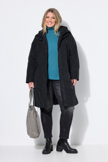 Ulla Popken 850774 Funktionsfrakke Sort - Frakker - Frakker i store størrelser