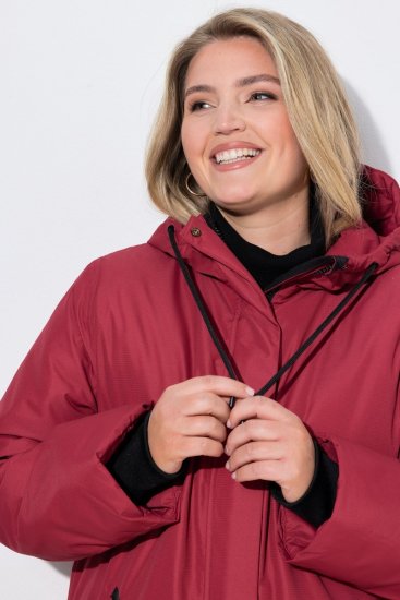 Ulla Popken 850794 Funktionsfrakke Rød - Frakker - Frakker i store størrelser