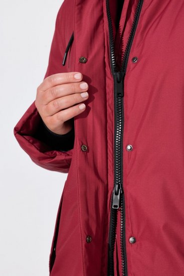 Ulla Popken 850794 Funktionsfrakke Rød - Frakker - Frakker i store størrelser