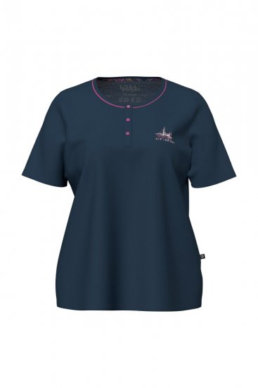 Ulla Popken 850864 Ternet 3-delt pyjamassæt Violet - Pyjama/Loungewear - 