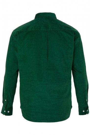 JP1880 850921 Langærmet fløjlsskjorte Skovgrøn TALL - TALL skjorter - TALL skjorter med ekstra længde