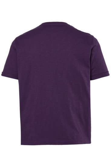 JP1880 850985 T-shirt med brystprint Mørklilla TALL - TALL T-shirts - Lange T-shirts Mænd
