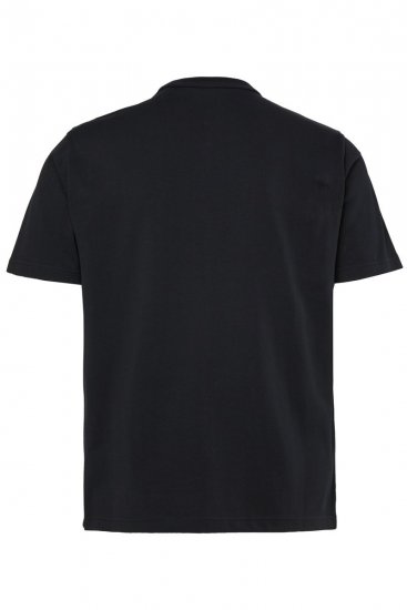 JP1880 851002 T-shirt med brystprint Sort TALL - TALL T-shirts - Lange T-shirts Mænd
