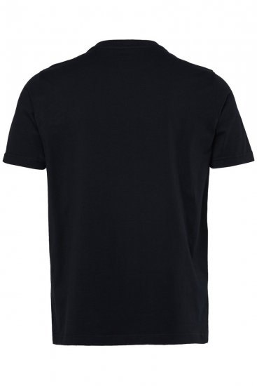 JP1880 851008 T-shirt med brystprint Sort TALL - TALL T-shirts - Lange T-shirts Mænd