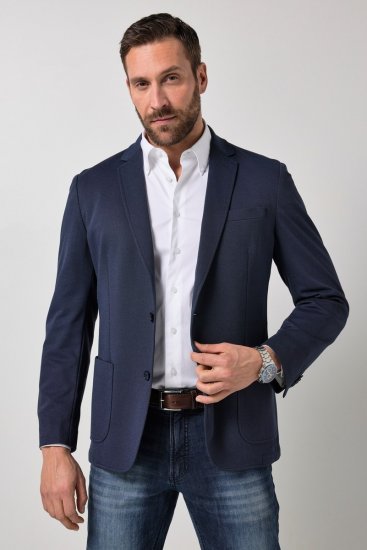 JP1880 851032 Blazer med let halvfor Mørkeblå - Habitter og blazere - Habitter og jakkesæt i store størrelser