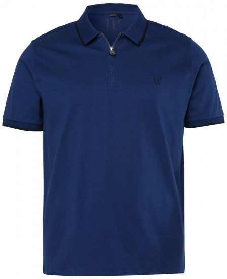 JP1880 851048 Poloshirt med lynlås Natblå TALL - TALL polotrøjer - TALL poloshirts med ekstra længde