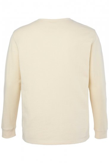 JP1880 851075 Langærmet Henley-shirt Sandgrå TALL - TALL T-shirts - Lange T-shirts Mænd