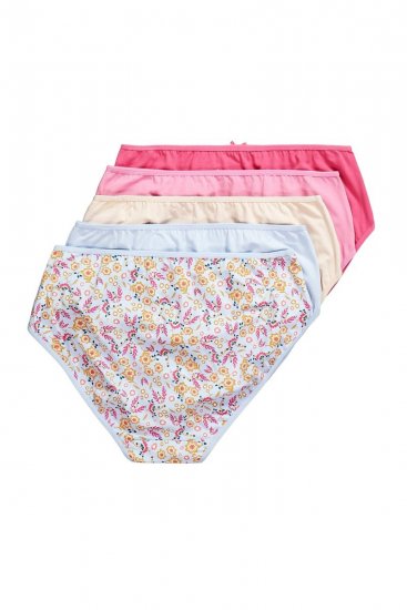 Ulla Popken 851140 Blomstrede trusser 5-pak Rosa - Trusser - 