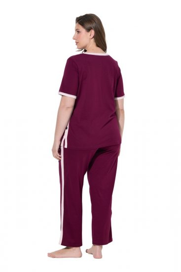 Ulla Popken 851245 Pyjamas Bærrød - Pyjama/Loungewear - 