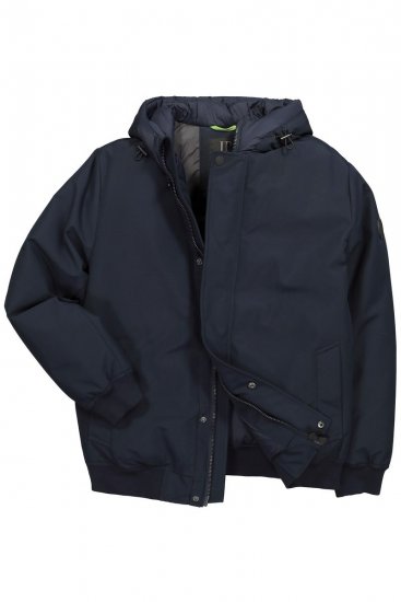 JP1880 851320 Jakke med hætte og varmt for Mørkeblå - Jakker - Jakker i store størrelser, 2XL- 12XL
