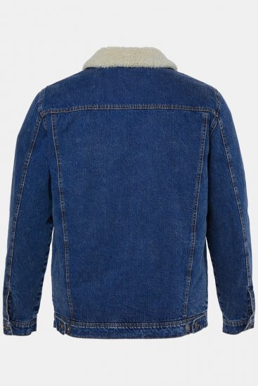 JP1880 851363 Denimjakke med teddyfor Denimblå - Jakker - Jakker i store størrelser, 2XL- 12XL