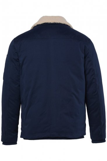 Men+ 369 Jakke bellyfit med teddykrave Mørkeblå - Jakker - Jakker i store størrelser, 2XL- 12XL