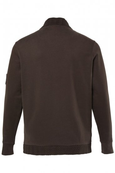 JP1880 851387 Sweatjakke med lynlås Hasselnød TALL - TALL trøjer - TALL sweatshirts til høje mænd