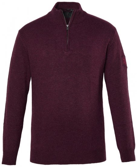 JP1880 851428 Half-zip striktrøje Blomme TALL - TALL trøjer - TALL sweatshirts til høje mænd