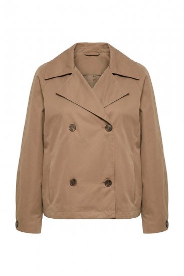 Ulla Popken 851435 Trenchcoat Brun - Frakker - Frakker i store størrelser