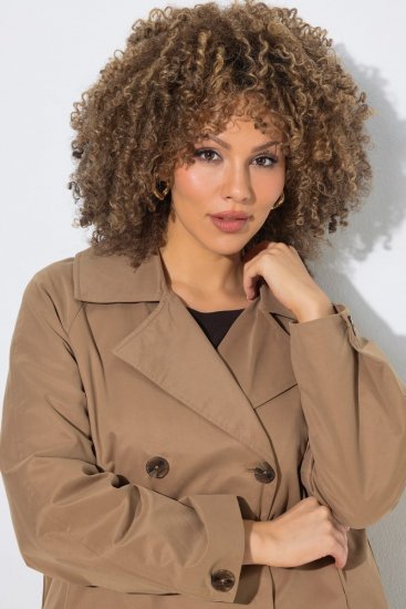 Ulla Popken 851435 Trenchcoat Brun - Frakker - Frakker i store størrelser