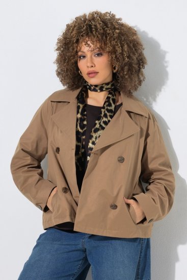 Ulla Popken 851435 Trenchcoat Brun - Frakker - Frakker i store størrelser