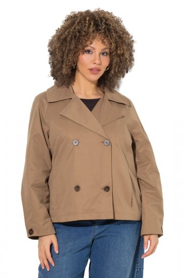Ulla Popken 851435 Trenchcoat Brun - Frakker - Frakker i store størrelser