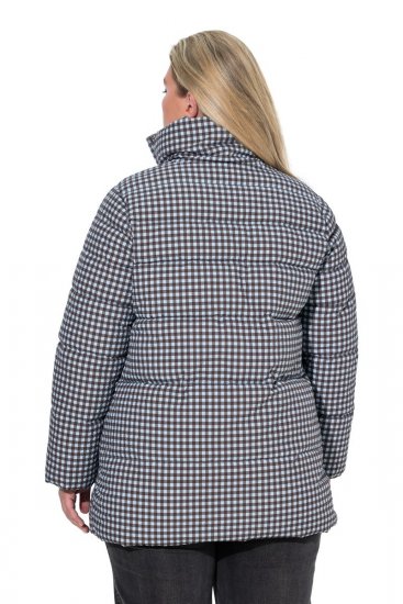 Ulla Popken 851438 HYPRAR quiltet jakke i A-facon Mørkegrøn - Jakker - Dame jakker i store størrelser