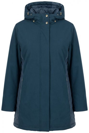 Ulla Popken 851459 Quiltet jakke Petrol - Jakker - Dame jakker i store størrelser