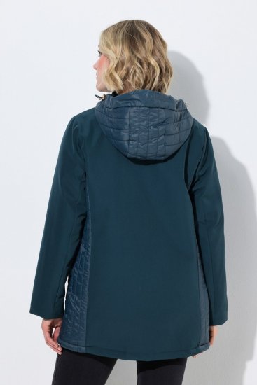 Ulla Popken 851459 Quiltet jakke Petrol - Jakker - Dame jakker i store størrelser