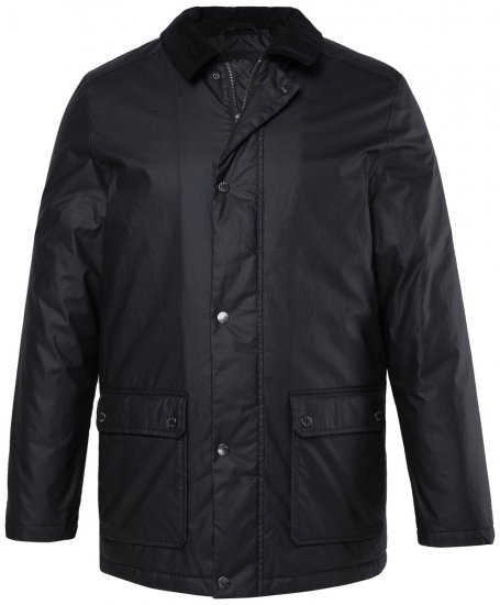 JP1880 851493 Vokset jakke med fløjlskrave Sort - Jakker - Jakker i store størrelser, 2XL- 12XL